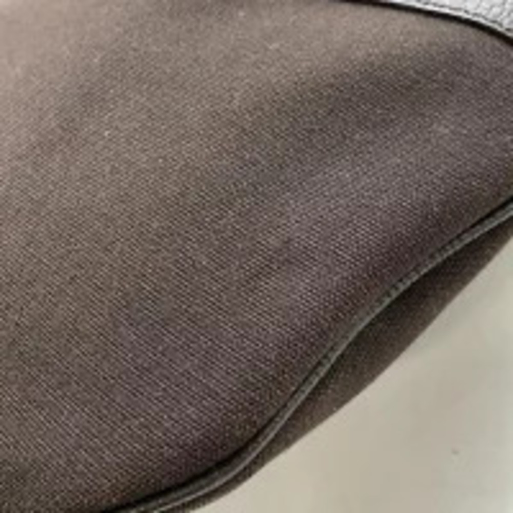 Gucci Hobo Bag Shoulder Handbag Canvas Leather Dark Brown - Picture 7 of 8